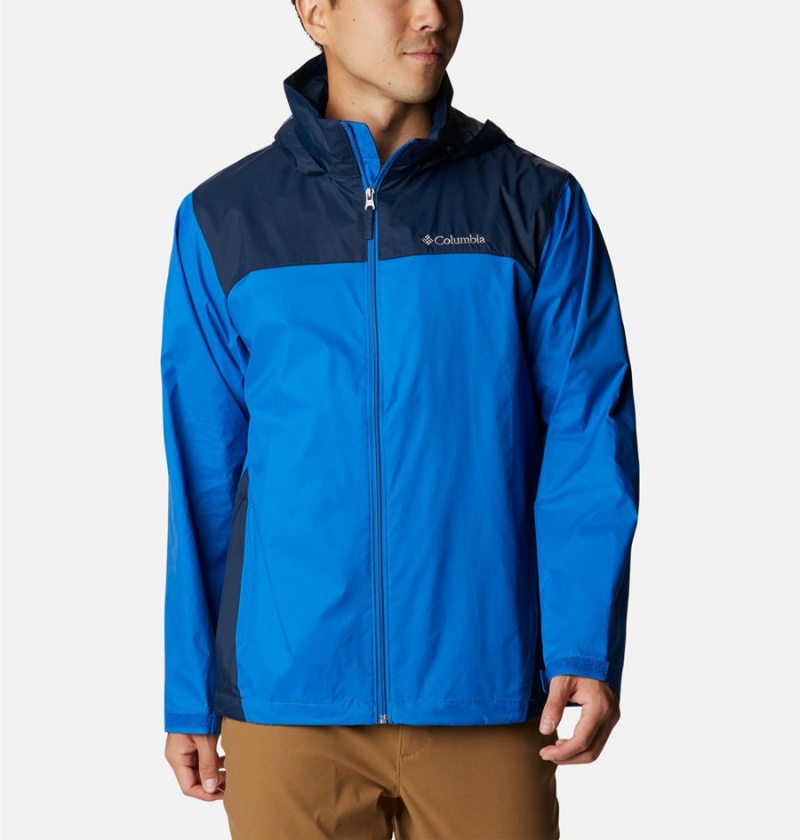 Blue Columbia Glennaker Lake Men\'s Rain Jacket | 40871JNFP