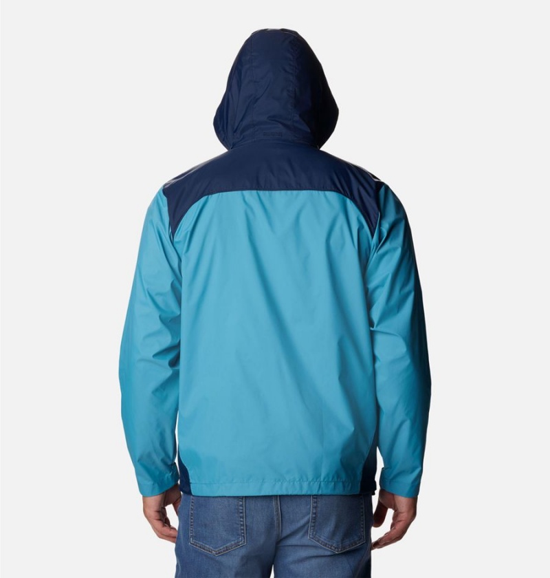 Blue Columbia Glennaker Lake Men's Rain Jacket | 39205RSUK