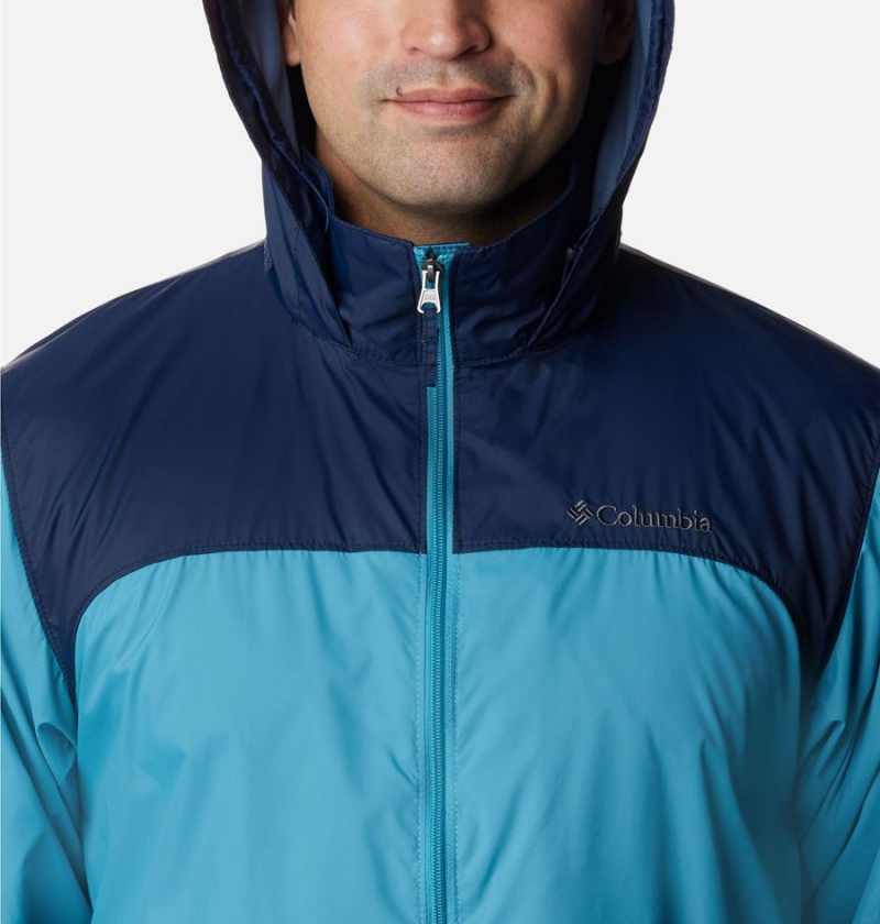 Blue Columbia Glennaker Lake Men's Rain Jacket | 39205RSUK