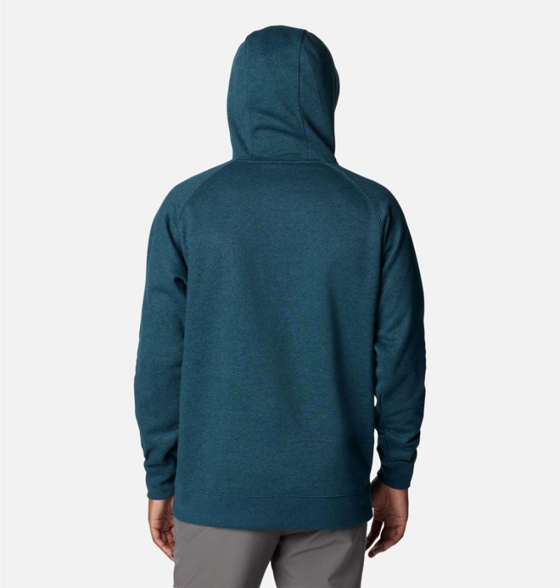 Blue Columbia Hart Mountain II Men's Hoodie | 45709VBQL