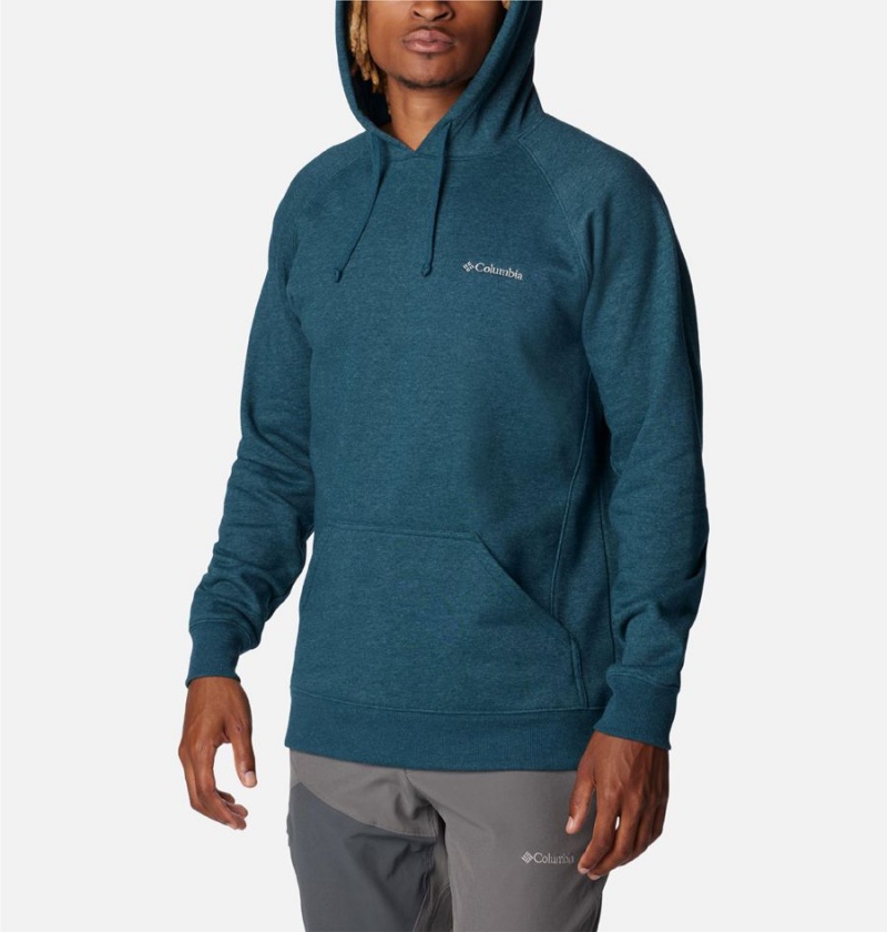 Blue Columbia Hart Mountain II Men's Hoodie | 45709VBQL