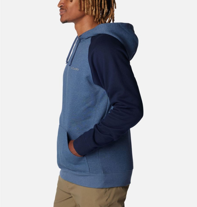 Blue Columbia Hart Mountain II Men's Hoodie | 10629DWIJ