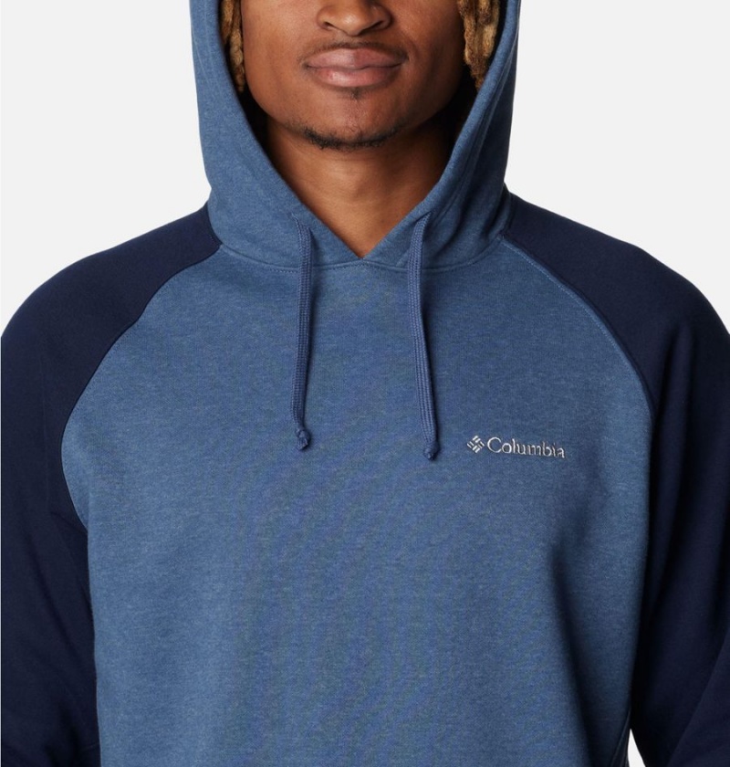 Blue Columbia Hart Mountain II Men's Hoodie | 10629DWIJ