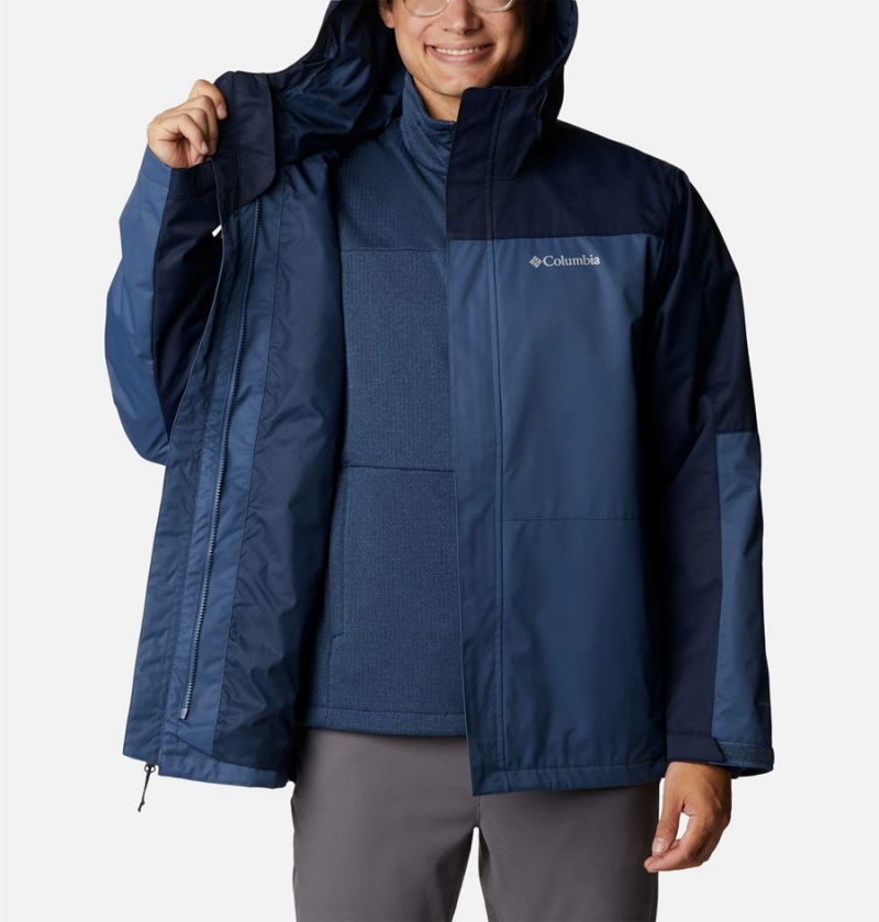 Blue Columbia Hikebound Interchange Men's 3 In 1 Jackets | 01783CUJB