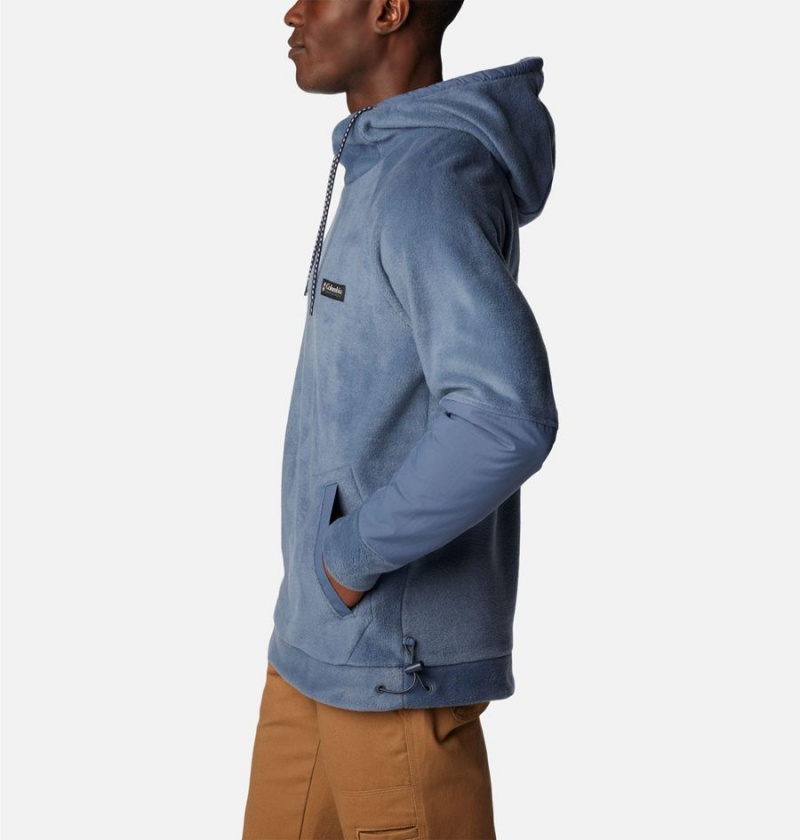 Blue Columbia Hunterdon Fleece Men's Hoodie | 83247MENR