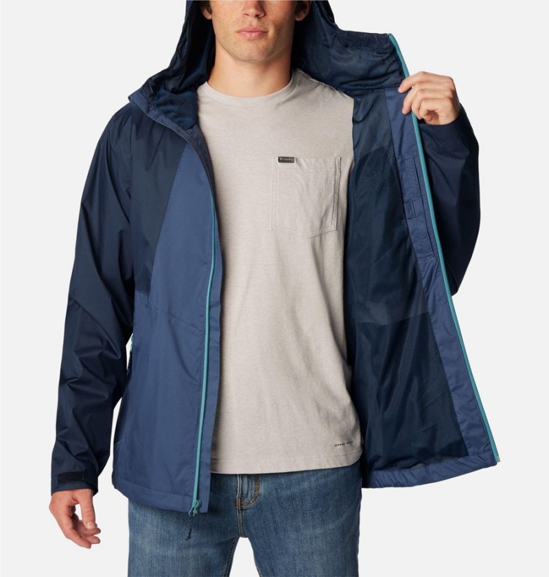 Blue Columbia Inner Limits II Men's Rain Jacket | 08691KNVC