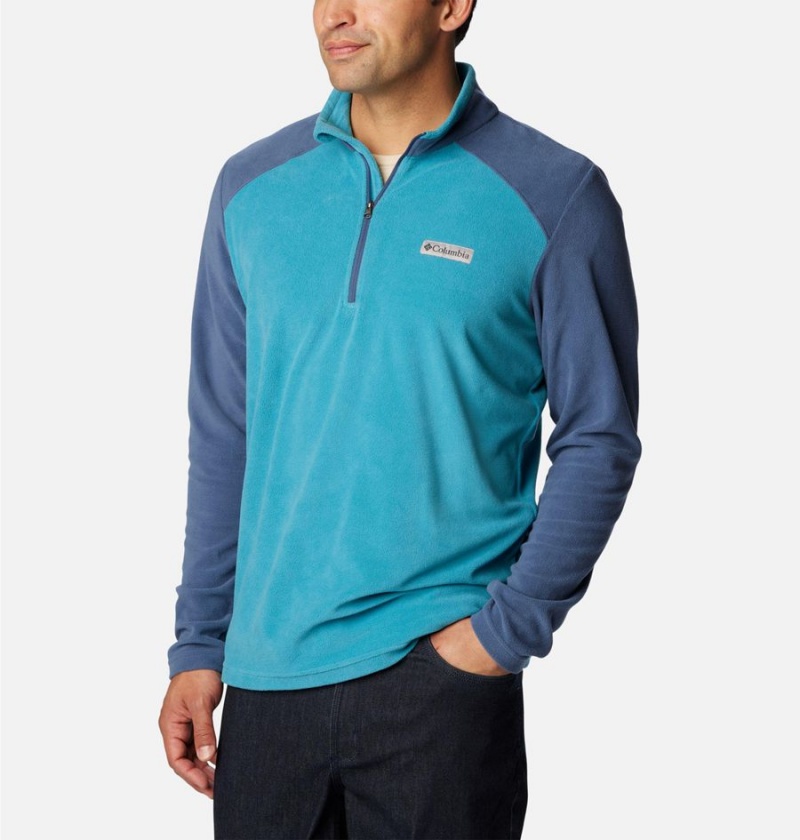 Blue Columbia Lake Aloha Half Zip Fleece Men's Pullover | 40679HWOG