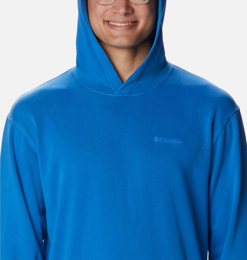 Blue Columbia Lodge French Terry Novelty Men's Hoodie | 34679GABM