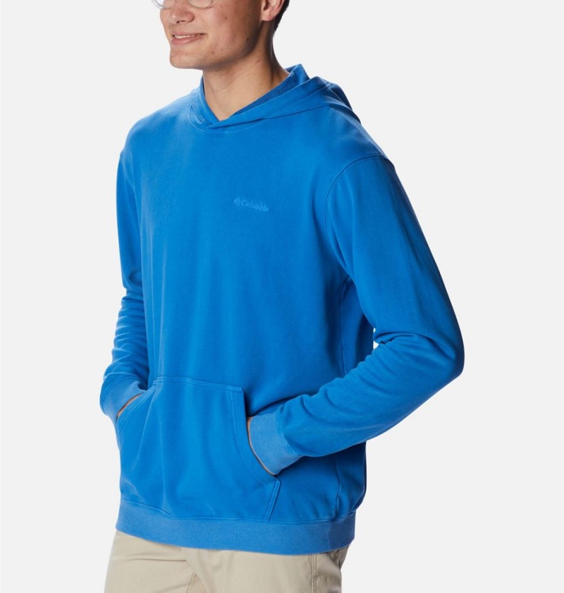 Blue Columbia Lodge French Terry Novelty Men's Hoodie | 34679GABM