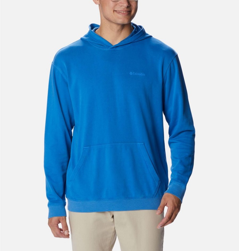 Blue Columbia Lodge French Terry Novelty Men\'s Hoodie | 34679GABM