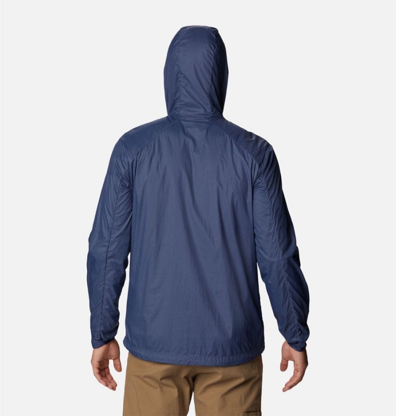 Blue Columbia Loop Trail Men's Windbreaker | 17259DHQK