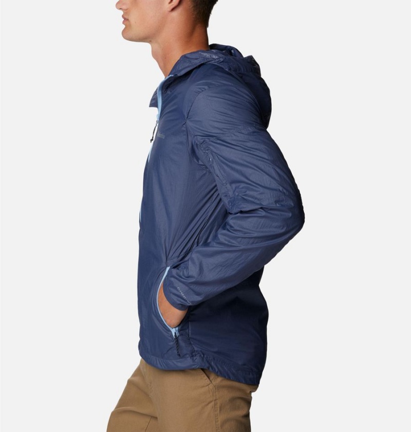 Blue Columbia Loop Trail Men's Windbreaker | 17259DHQK