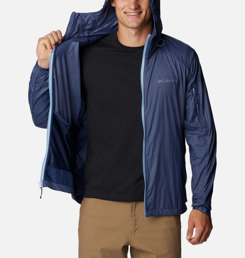 Blue Columbia Loop Trail Men's Windbreaker | 17259DHQK