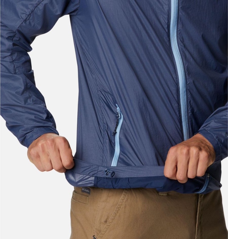 Blue Columbia Loop Trail Men's Windbreaker | 17259DHQK