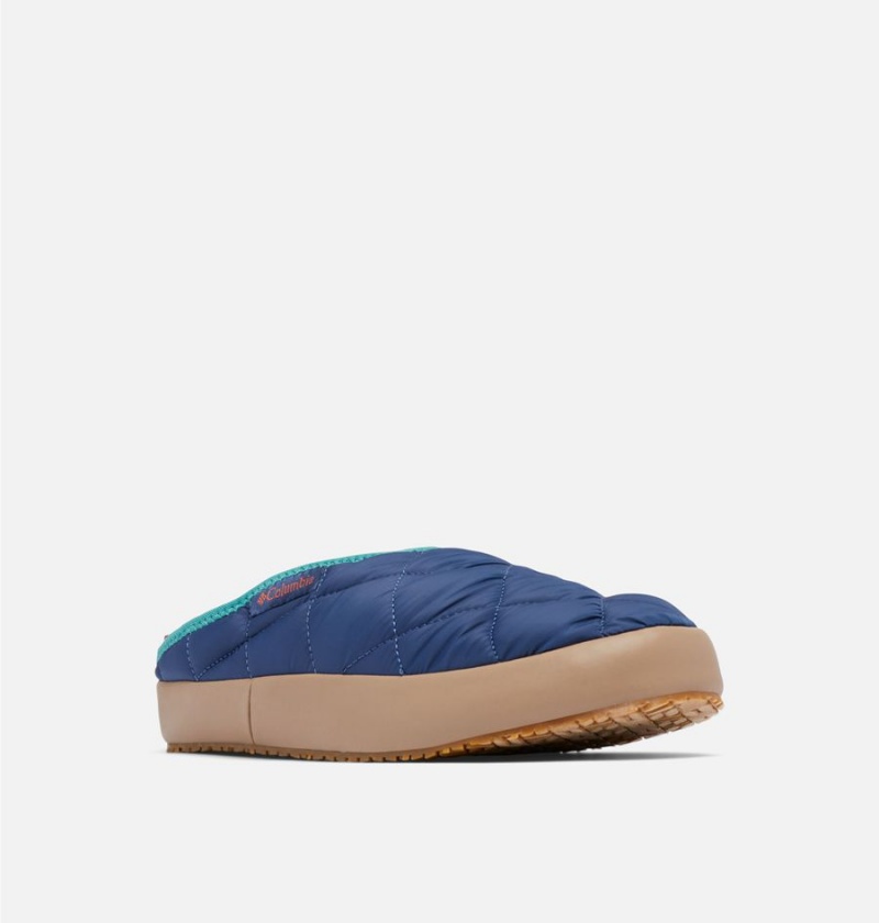 Blue Columbia Omni Heat Lazy Bend Camper Men's Slippers | 81420NFAR