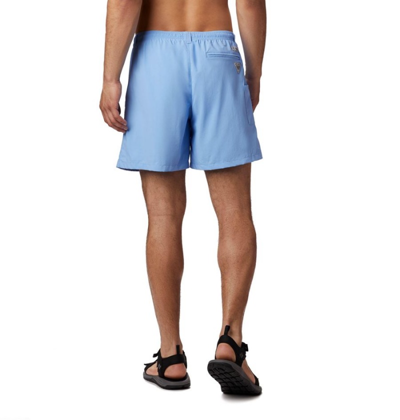 Blue Columbia PFG Backcast III Water Men's Shorts | 92680UTSA