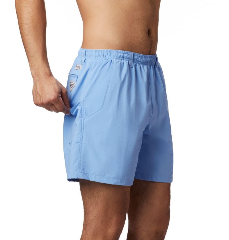 Blue Columbia PFG Backcast III Water Men's Shorts | 92680UTSA