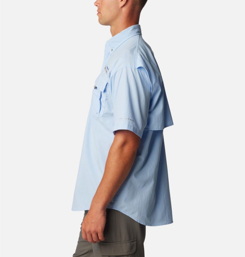 Blue Columbia PFG Bahama II Short Sleeve Men's Shirt | 76219SXAY