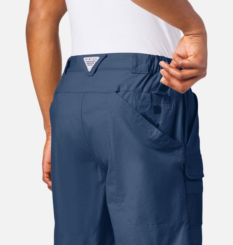 Blue Columbia PFG Half Moon III Men's Shorts | 03182ZCSK