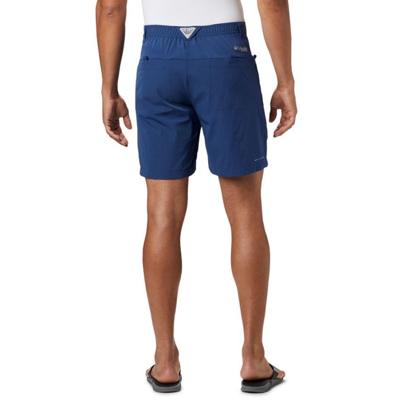 Blue Columbia PFG Permit III Men's Shorts | 17953CBZI