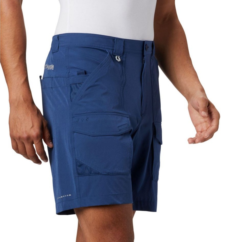 Blue Columbia PFG Permit III Men's Shorts | 17953CBZI