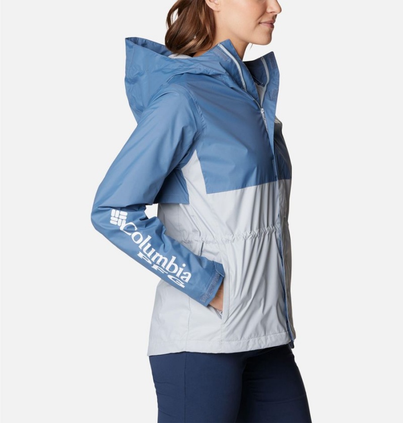 Blue Columbia PFG Storm Women's Rain Jacket | 72950YBAL