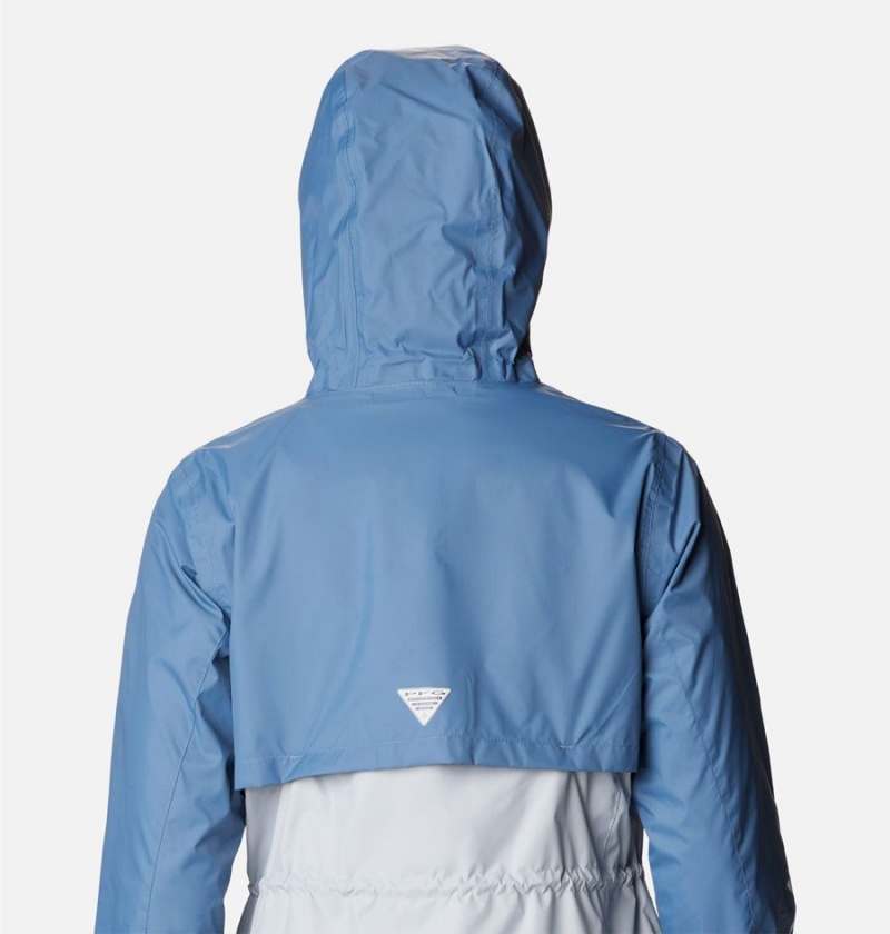 Blue Columbia PFG Storm Women's Rain Jacket | 72950YBAL