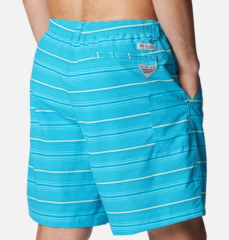 Blue Columbia PFG Super Backcast Water Men's Shorts | 69072ARZG