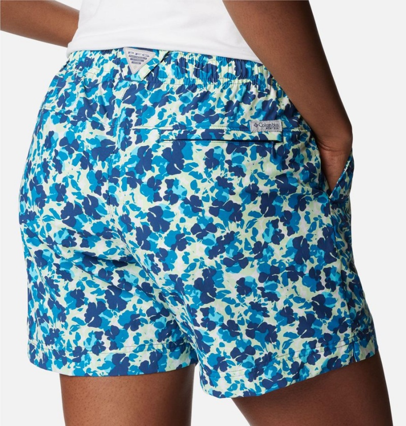 Blue Columbia PFG Super Backcast Water Women's Shorts | 59862WIQD