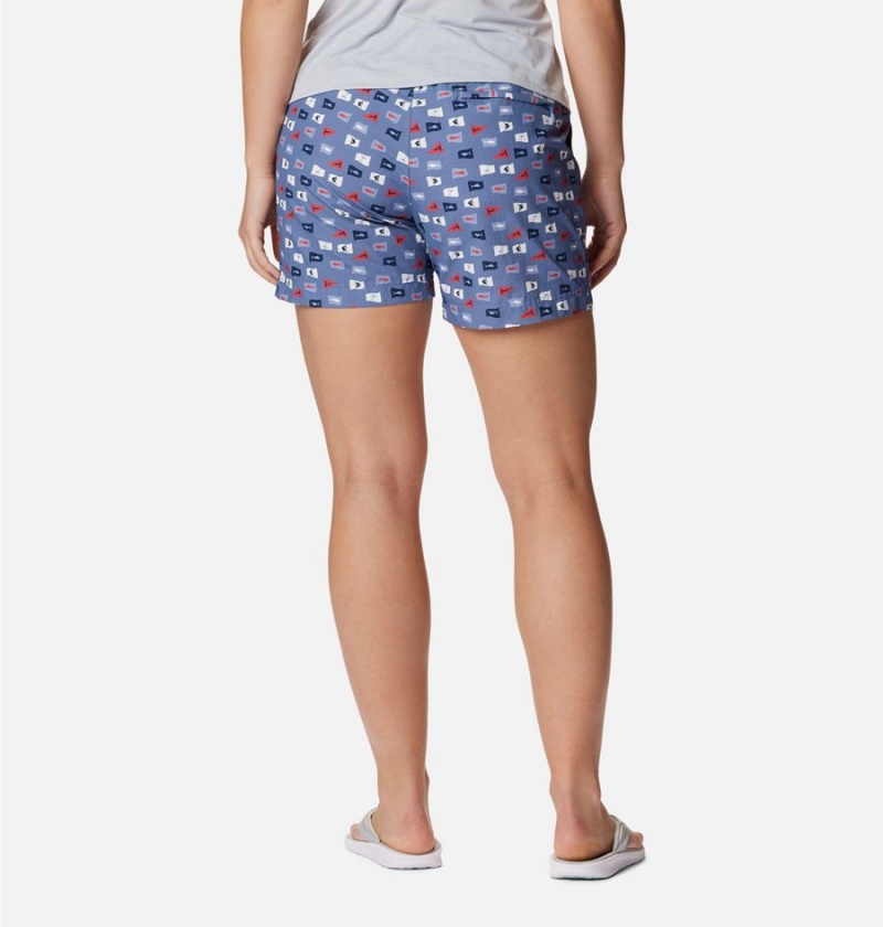 Blue Columbia PFG Super Backcast Water Women's Shorts | 12694FSVM