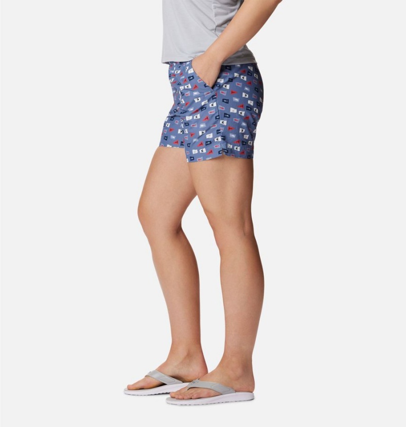 Blue Columbia PFG Super Backcast Water Women's Shorts | 12694FSVM