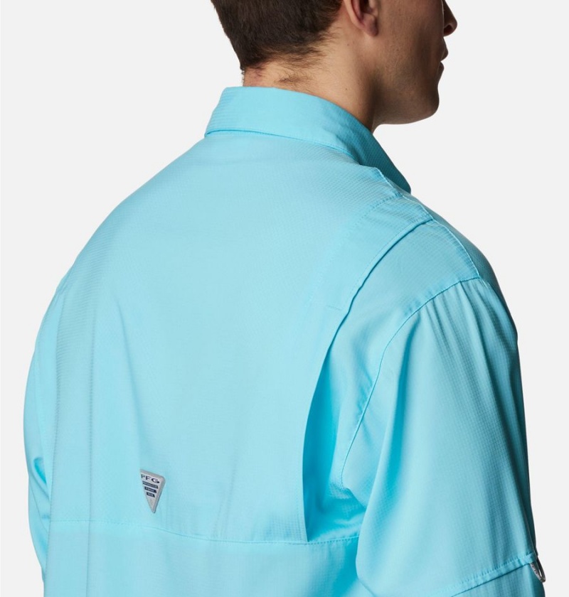 Blue Columbia PFG Tamiami II Long Sleeve Men's Shirt | 87620DXBS