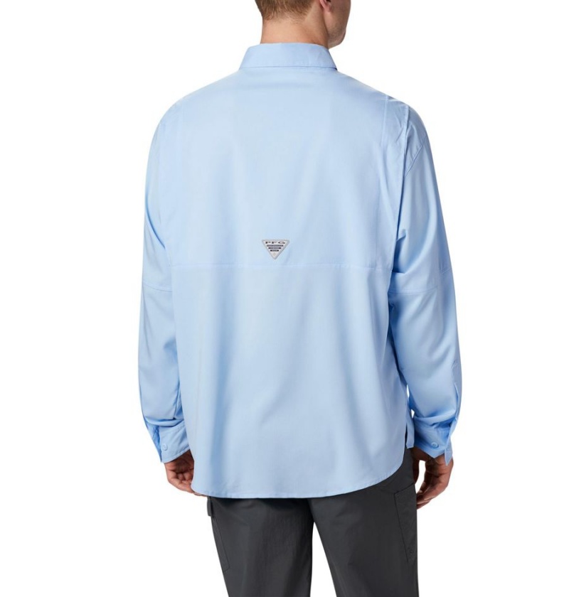 Blue Columbia PFG Tamiami II Long Sleeve Men's Shirt | 58316YACL