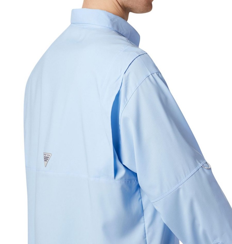 Blue Columbia PFG Tamiami II Long Sleeve Men's Shirt | 58316YACL