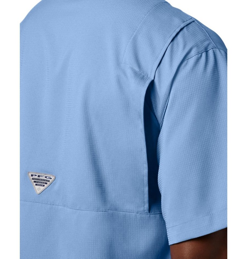 Blue Columbia PFG Tamiami II Short Sleeve Men's Shirt | 80915MNTS