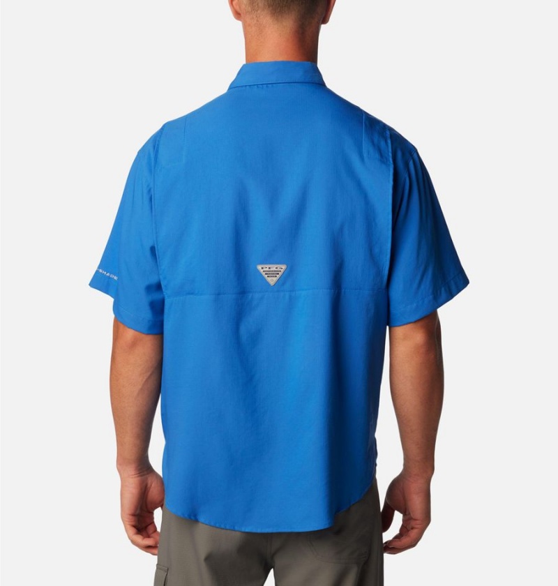 Blue Columbia PFG Tamiami II Short Sleeve Men's Shirt | 36850MTYJ