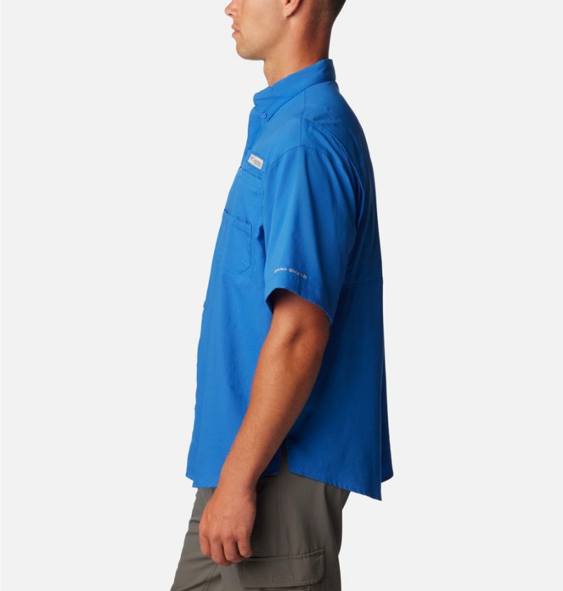 Blue Columbia PFG Tamiami II Short Sleeve Men's Shirt | 36850MTYJ