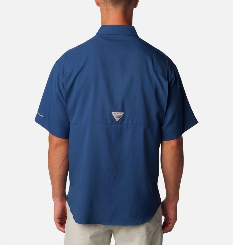 Blue Columbia PFG Tamiami II Short Sleeve Men's Shirt | 51784CXEL