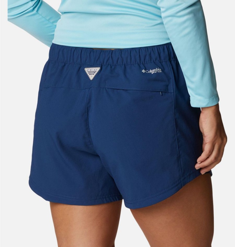 Blue Columbia PFG Tamiami Pull-On Women's Shorts | 89463UZOP