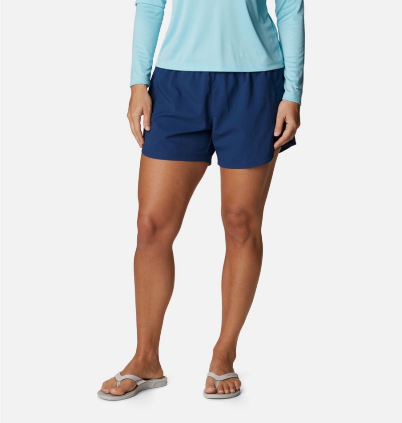 Blue Columbia PFG Tamiami Pull-On Women\'s Shorts | 89463UZOP