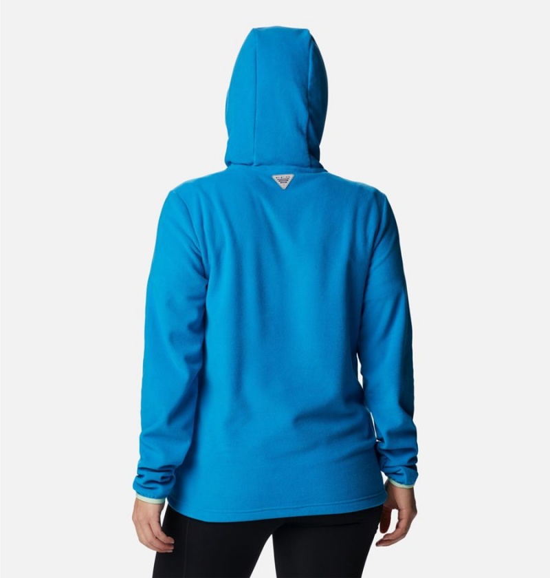 Blue Columbia PFG Tidal Fleece Women's Hoodie | 20847RLMA