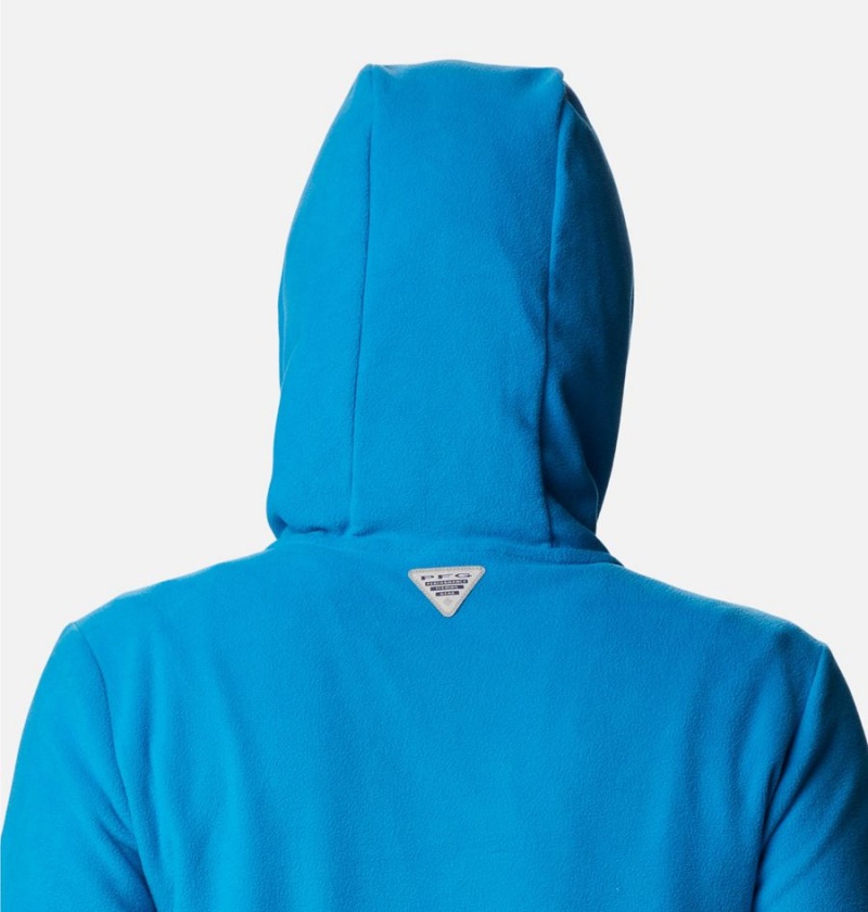 Blue Columbia PFG Tidal Fleece Women's Hoodie | 20847RLMA