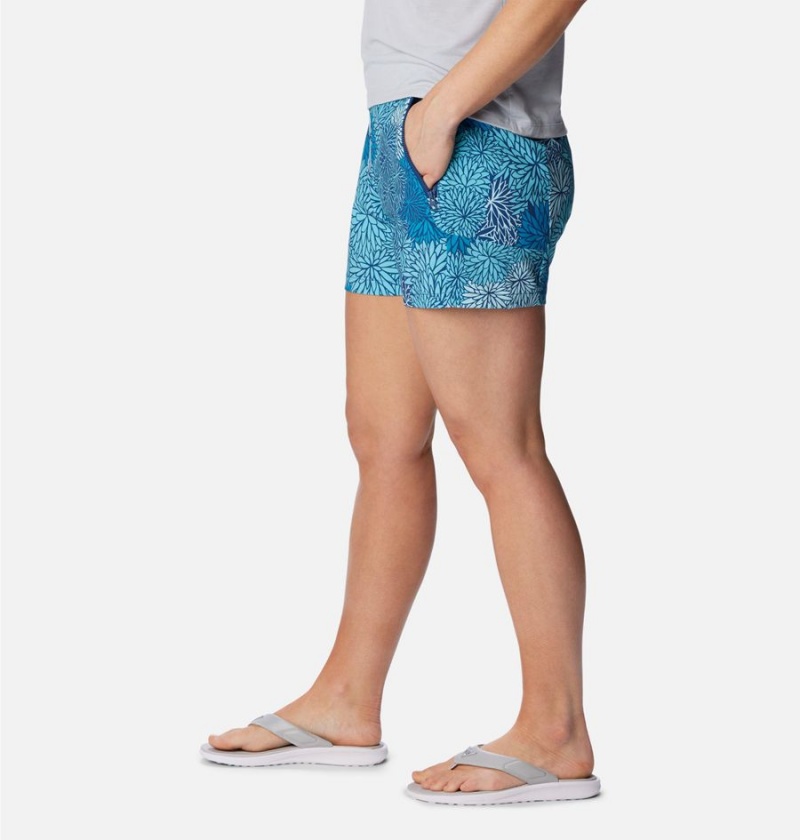 Blue Columbia PFG Tidal II Women's Shorts | 37689ROBA