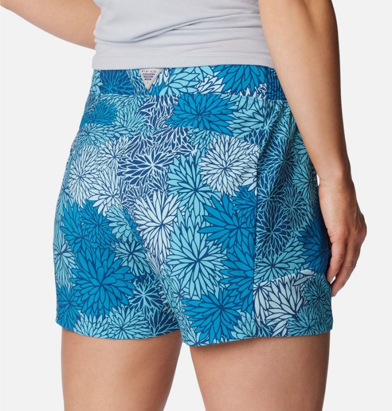 Blue Columbia PFG Tidal II Women's Shorts | 37689ROBA