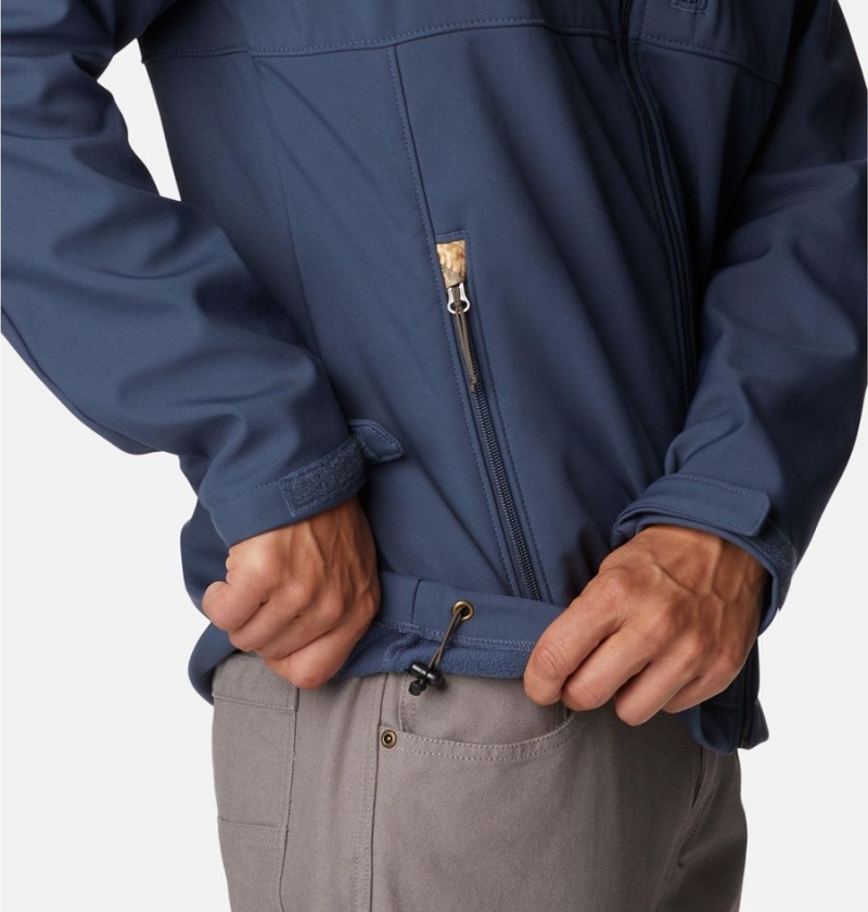 Blue Columbia PHG Ascender Men's Softshell Jackets | 47321UHJN