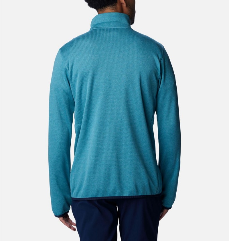 Blue Columbia Park View Fleece Half Zip Men's Pullover | 59378EJSI