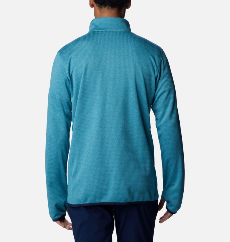 Blue Columbia Park View Full Zip Men's Fleece Jacket | 06372MLJV