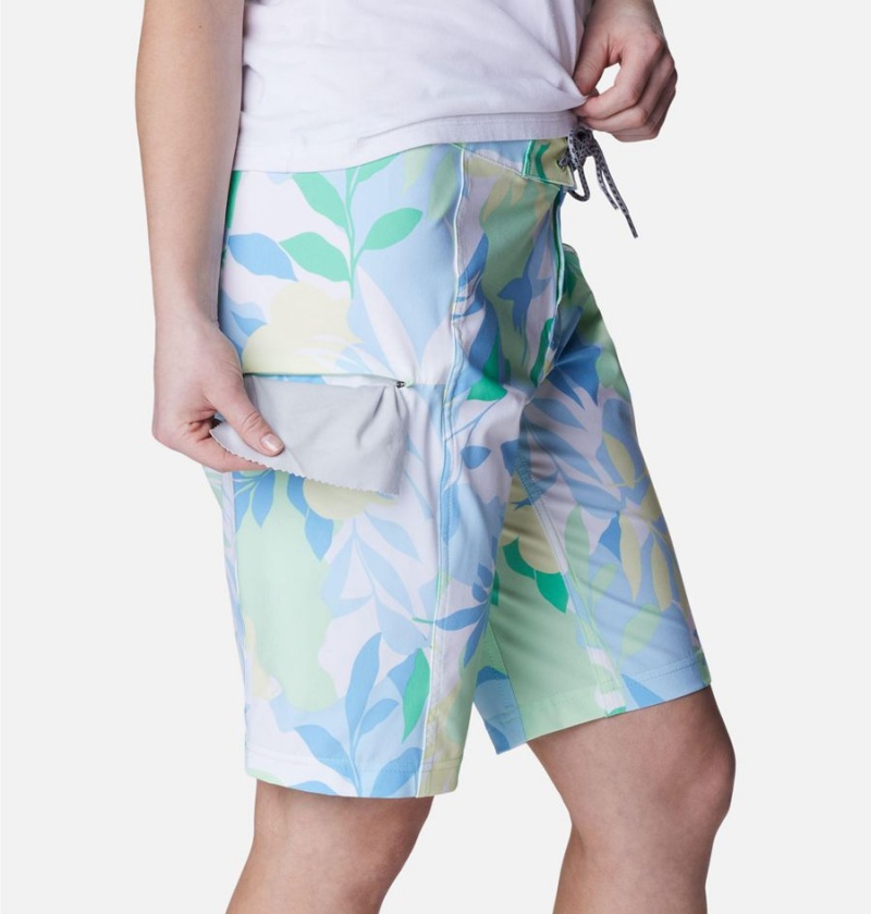 Blue Columbia Pleasant Creek Board Women's Shorts | 30861ZSFI