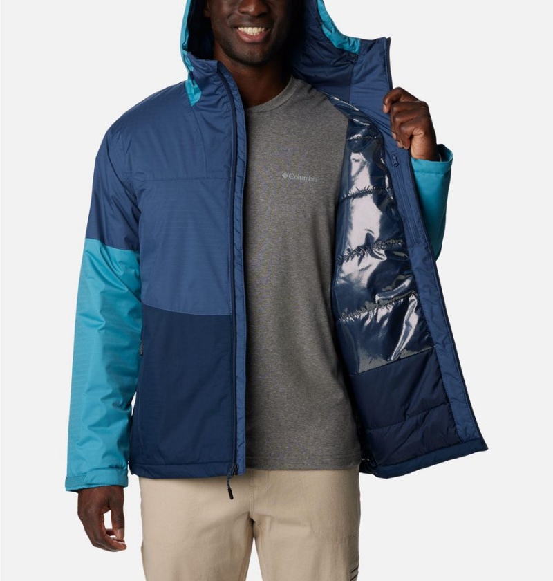 Blue Columbia Point Park Insulated Men's Puffer Jacket | 31479HIYM