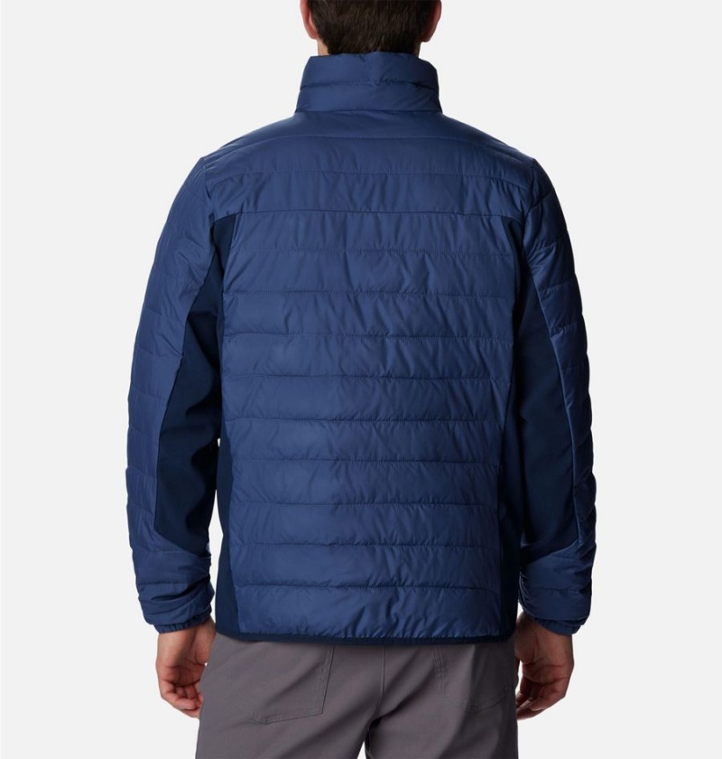 Blue Columbia Powder Lite Hybrid Insulated Men's Puffer Jacket | 61540OSIV